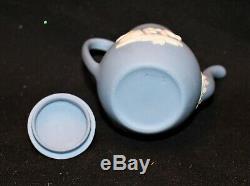 Wedgwood Jasperware 12 Piece Miniature Tea Coffee Set On Tray