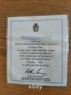 Wedgwood Jasperware 250th Anniversary Birth of Josiah Wedgwood Diced Plate