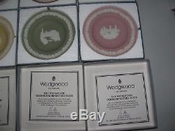 Wedgwood Jasperware Australian Cities Collection Miniature Plates All New In Box