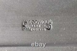 Wedgwood Jasperware Black And Cane Library Collection Ink Well