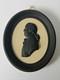Wedgwood Jasperware Black And Cane Portrait Medallion Plaque Josiah Wedgwood