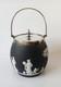 Wedgwood Jasperware Black Biscuit Barrel