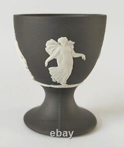 Wedgwood Jasperware Black Egg Cup Dancing Hours