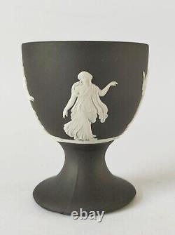 Wedgwood Jasperware Black Egg Cup Dancing Hours