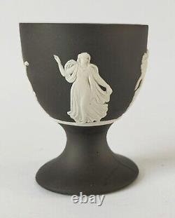 Wedgwood Jasperware Black Egg Cup Dancing Hours