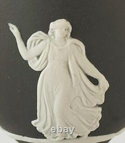 Wedgwood Jasperware Black Egg Cup Dancing Hours