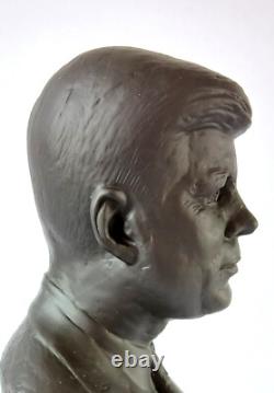 Wedgwood Jasperware Black JFK John Kennedy Bust Limited Edition