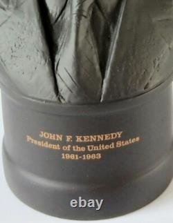 Wedgwood Jasperware Black JFK John Kennedy Bust Limited Edition