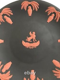 Wedgwood Jasperware Black/Terracotta Egyptian design large plate