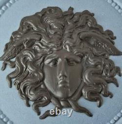 Wedgwood Jasperware Blue And Black Pendant Medusa