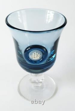 Wedgwood Jasperware Blue Glass Chalice Golden Hind Cameo Boxed