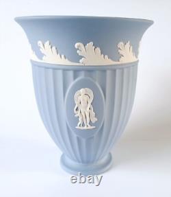 Wedgwood Jasperware Blue Grecian Vase