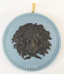 Wedgwood Jasperware Blue Medusa Pendant