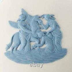 Wedgwood Jasperware Blue On White Trinket Box Muses Watering Pegasus