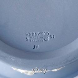 Wedgwood Jasperware Blue Pourri Pot Dish and Lid