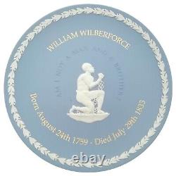 Wedgwood Jasperware Blue Slavery Plate William Wilberforce