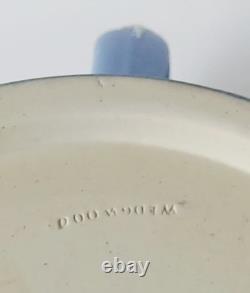 Wedgwood Jasperware Blue Three Handled Antique Dip Classical Muse Loving Mug