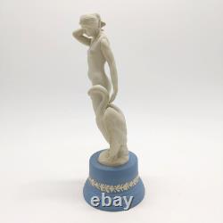 Wedgwood Jasperware Blue & White Leda and the Swan Figurine 25cm Greek Mythology