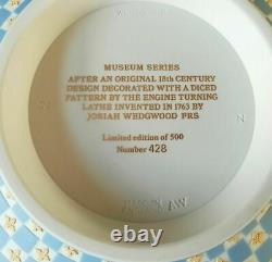 Wedgwood Jasperware Blue White Yellow Tri Colour Diced Bowl Museum Series Ltd