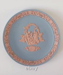 Wedgwood Jasperware Blue and Pink My Valentine Plate 1987