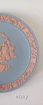 Wedgwood Jasperware Blue and Pink My Valentine Plate 1987