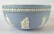 Wedgwood Jasperware Blue And White Muse And Apollo Bowl 8 Inch