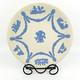 Wedgwood Jasperware Blue On White Plate Cherub 1980 Signed
