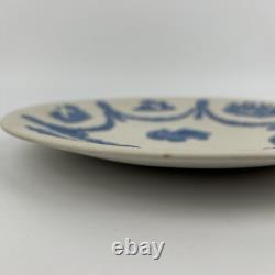 Wedgwood Jasperware Blue on White Plate Cherub 1980 Signed