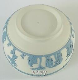 Wedgwood Jasperware Blue on White Sacrifice Fruit Bowl