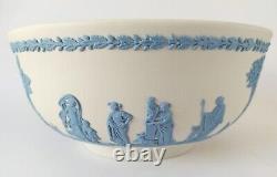 Wedgwood Jasperware Blue on White Sacrifice Fruit Bowl 2nd Quality