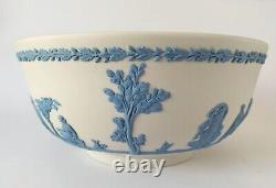 Wedgwood Jasperware Blue on White Sacrifice Fruit Bowl 2nd Quality