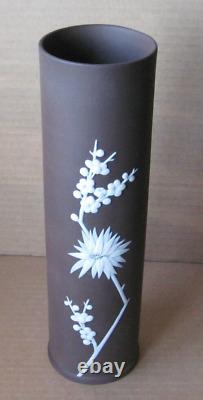 Wedgwood Jasperware Brown Tubular Vase