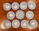 Wedgwood Jasperware Christmas Plates 1969 1978 + 10th Anniv Complete Collection
