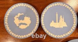 Wedgwood Jasperware Christmas Plates 1969 1978 + 10th Anniv Complete Collection