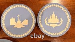 Wedgwood Jasperware Christmas Plates 1969 1978 + 10th Anniv Complete Collection