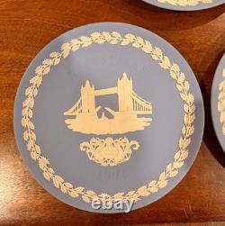 Wedgwood Jasperware Christmas Plates 1969 1978 + 10th Anniv Complete Collection