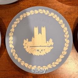 Wedgwood Jasperware Christmas Plates 1969 1978 + 10th Anniv Complete Collection