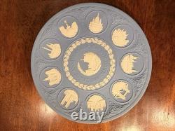 Wedgwood Jasperware Christmas Plates 1969 1978 + 10th Anniv Complete Collection