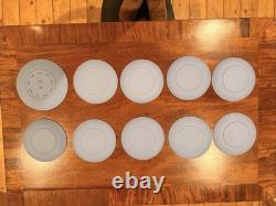 Wedgwood Jasperware Christmas Plates 1969 1978 + 10th Anniv Complete Collection