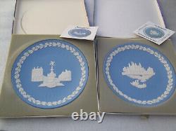 Wedgwood Jasperware Christmas Plates x 10