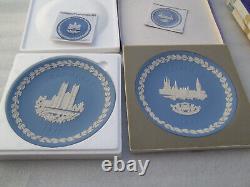 Wedgwood Jasperware Christmas Plates x 10