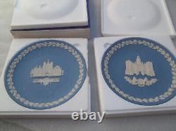 Wedgwood Jasperware Christmas Plates x 10