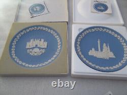 Wedgwood Jasperware Christmas Plates x 10