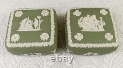 Wedgwood Jasperware (Cream Color on Celadon Green)