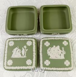 Wedgwood Jasperware (Cream Color on Celadon Green)