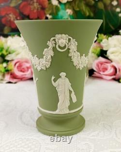 Wedgwood Jasperware (Cream Color on Celadon Green)