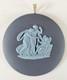Wedgwood Jasperware Cupid Pendant Portland Blue Jasperware