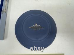 Wedgwood Jasperware Dragon Plate Portland Blue Millennium Year 2000 Boxed