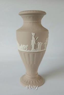 Wedgwood Jasperware Flower Fluted Vase 6 Inch