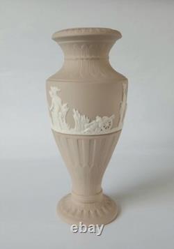 Wedgwood Jasperware Flower Fluted Vase 6 Inch
